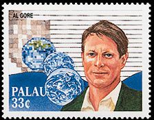 Image of Palau's Al Gore Stamp