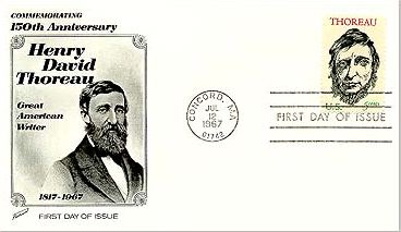Henry David Thoreau, First Day Cover by Fleetwood